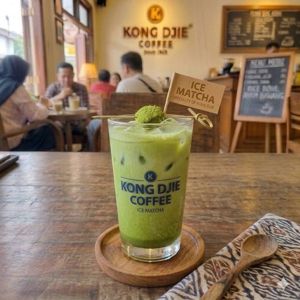 ICE MATCHA Kedai Kopi Kong Djie